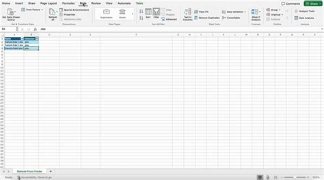 Refresh data using Power Query’s From Folder connector in .